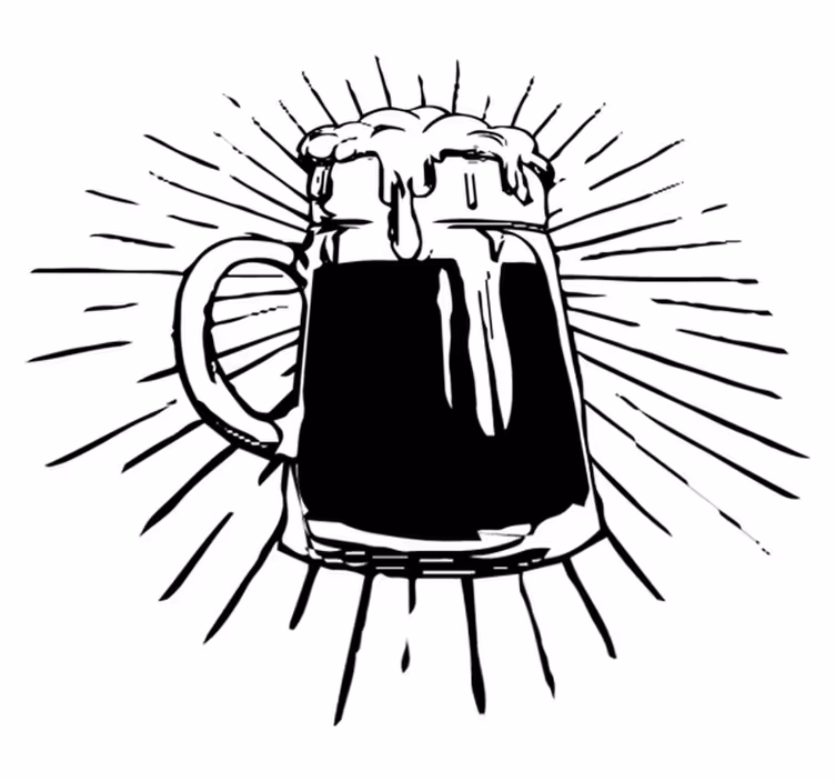 Tapis vinyle cuisine lumière bière - TenStickers