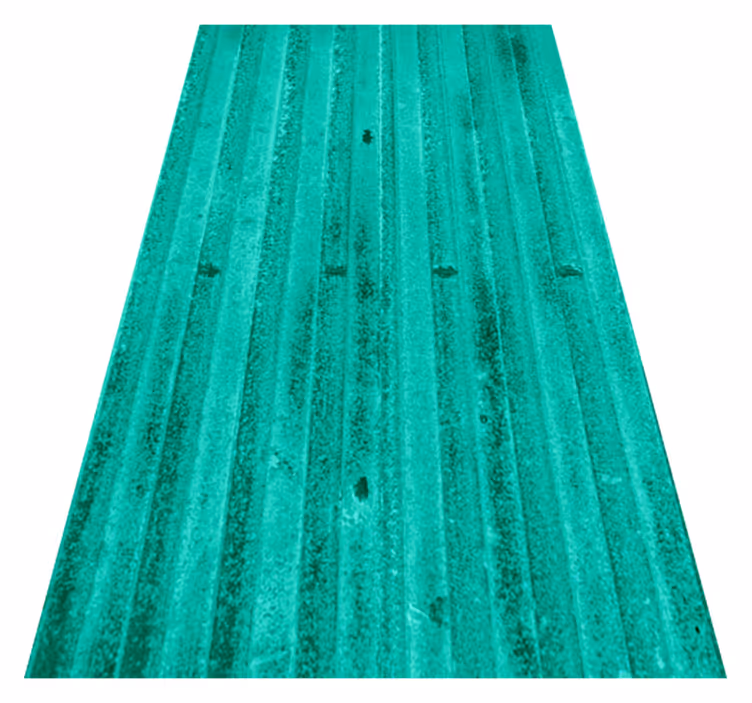 Tapis vinyle cuisine texture métallique vieillie menthe - TenStickers