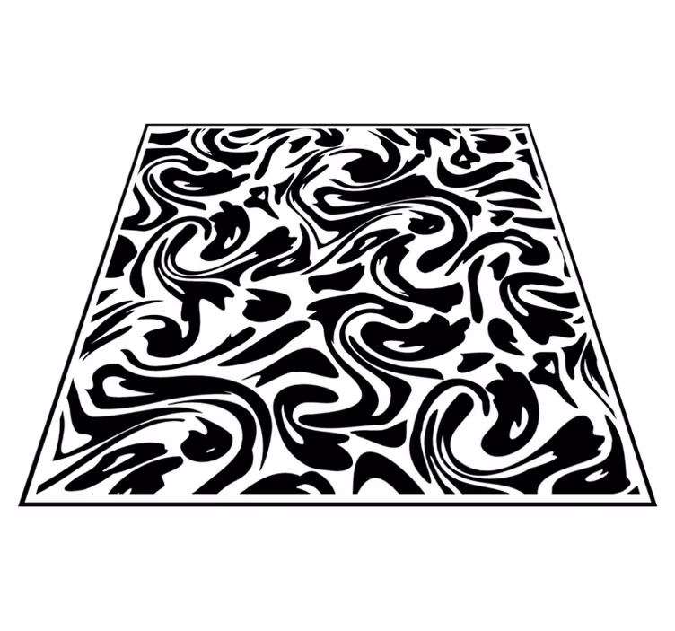 Tapis vinyle cuisine fluide moderne - TenStickers