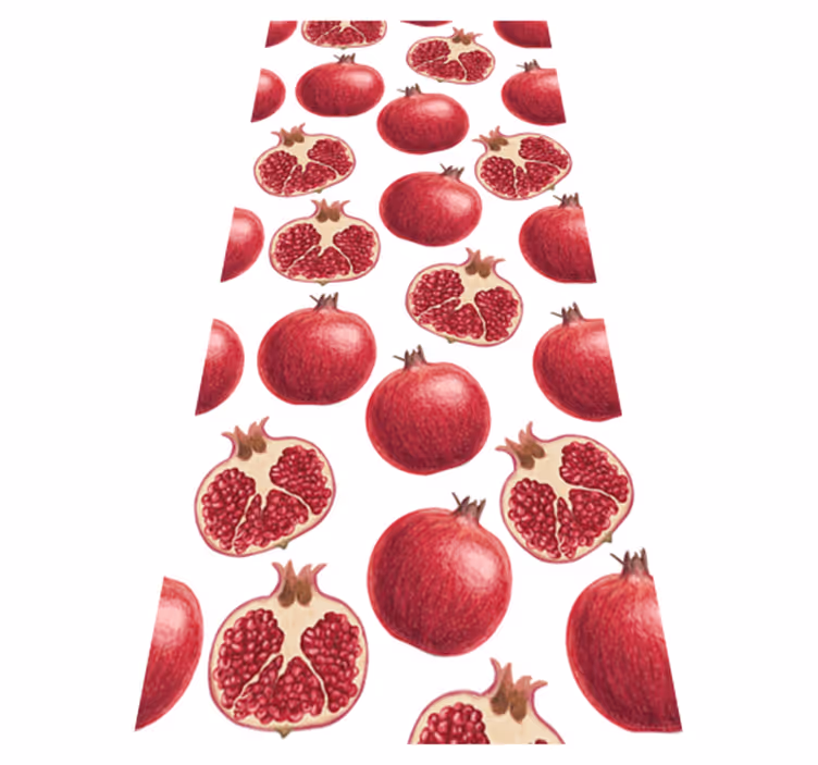 Tapis vinyle cuisine motif de grenades colorées - TenStickers