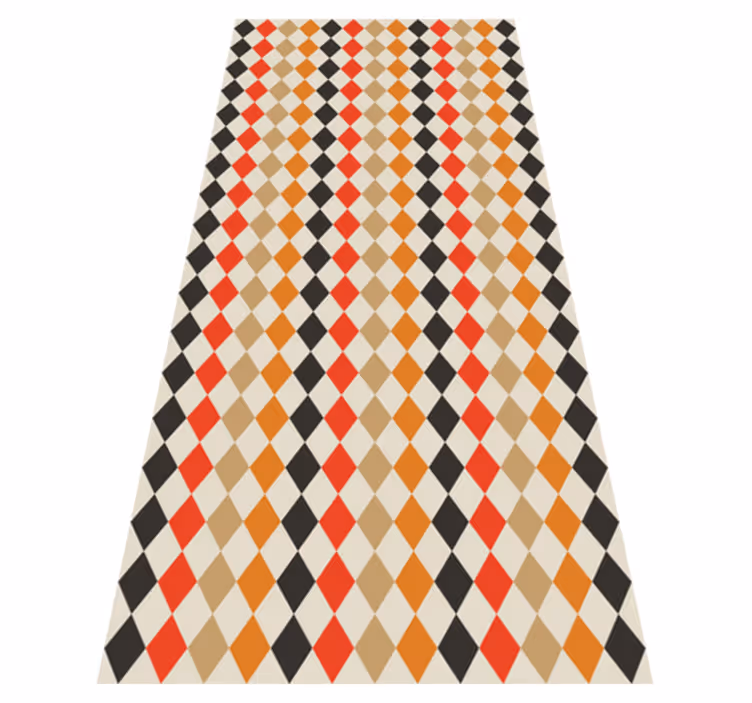 Tapis vinyle chambre diamants rétro 80 - TenStickers