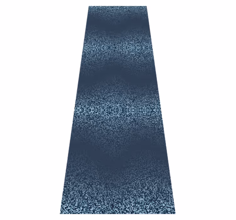 Tapis vinyle chambre design rétro à pois bleus - TenStickers