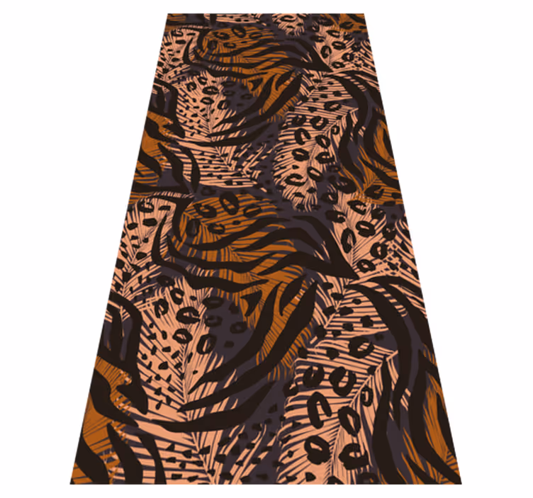 Tapis vinyle chambre design abstrait africain coloré - TenStickers