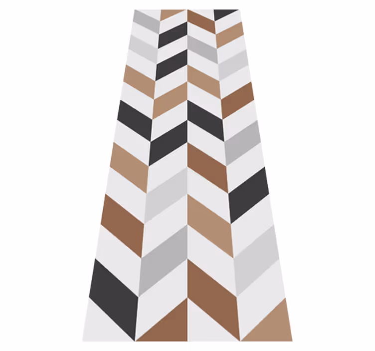 Tapis vinyle bureau blocs géométriques colorés - TenStickers