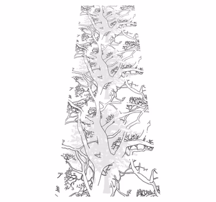 Tapis vinyle bureau branches d'arbre sombres - TenStickers