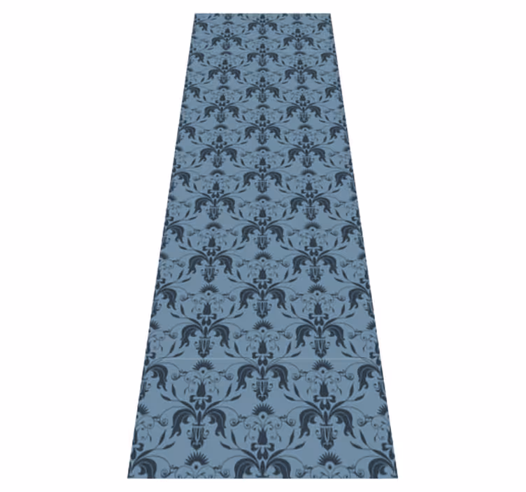 Tapis vinyle bureau motifs floraux - TenStickers