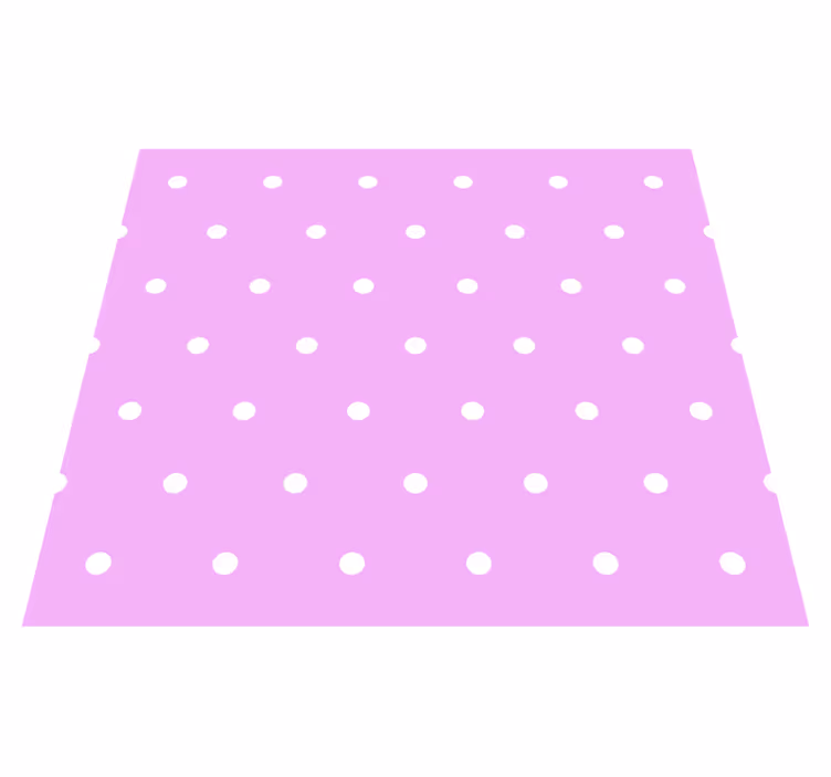 Tapis vinyle chambre pois réguliers sur fond rose - TenStickers