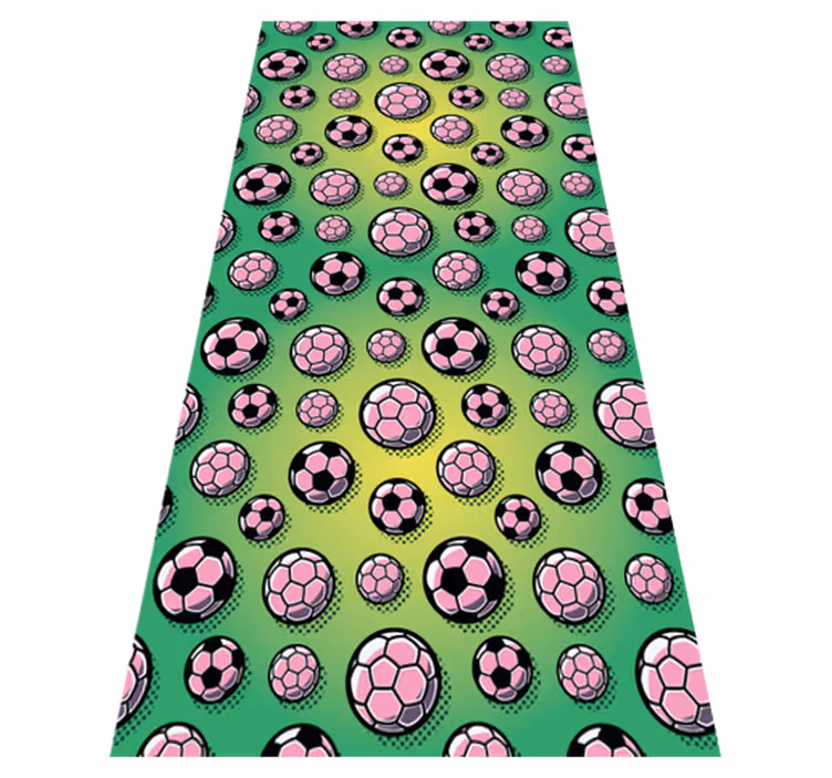 Tapis vinyle chambre fond dégradé terrain de foot - TenStickers