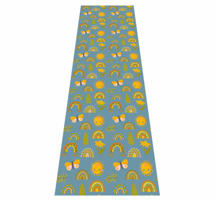 Tapis vinyle chambre motif griffonné épais et désordonné - TenStickers