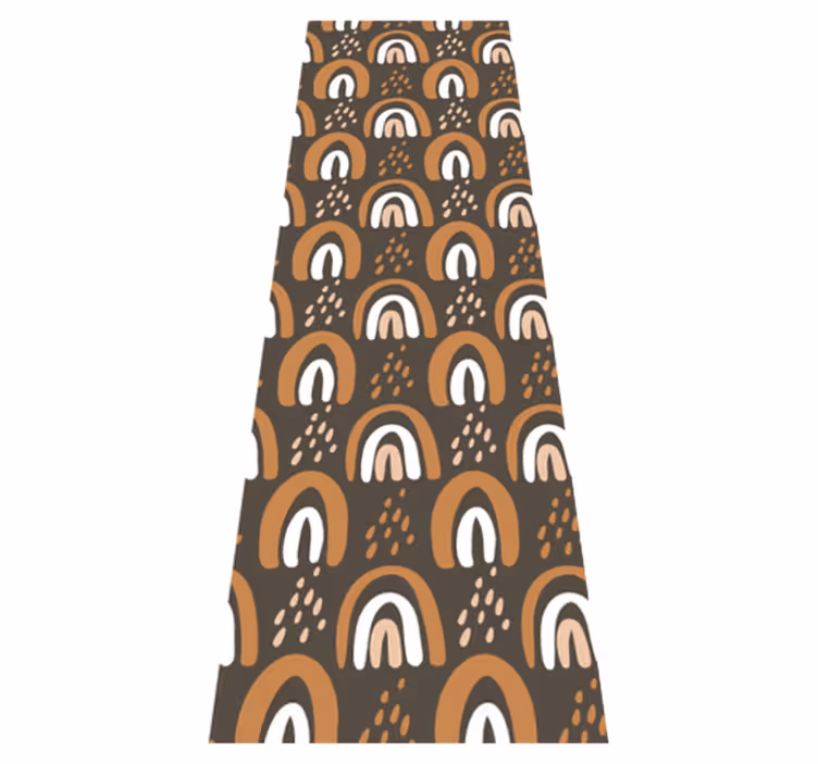 Tapis vinyle chambre motif arcs-en-ciel avec pluie - TenStickers