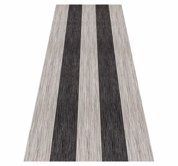 Tapis vinyle chambre effet bois noir et blanc - TenStickers