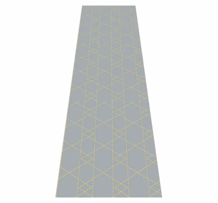 Tapis vinyle chambre triangles origami pantone - TenStickers