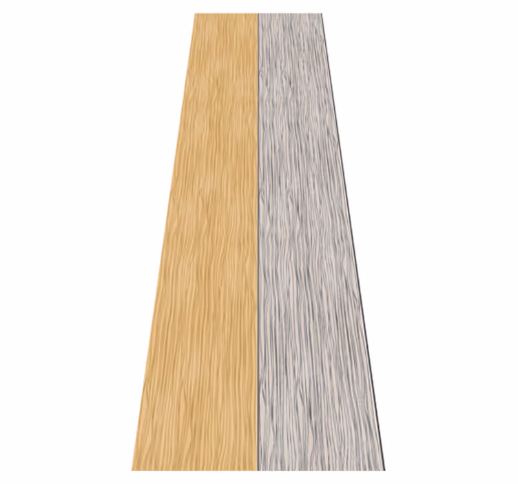 Tapis vinyle chambre gris bois - TenStickers