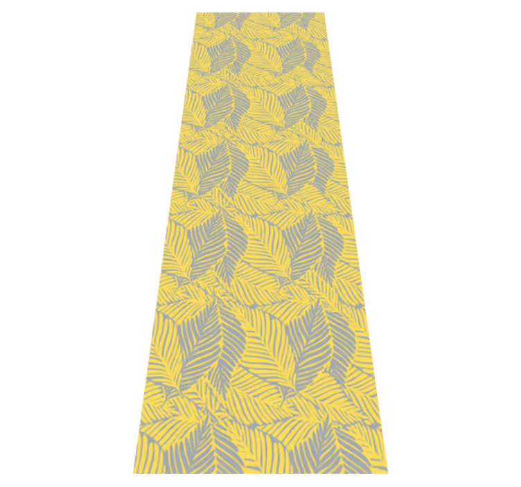 Tapis vinyle chambre feuillage tropical pantone - TenStickers