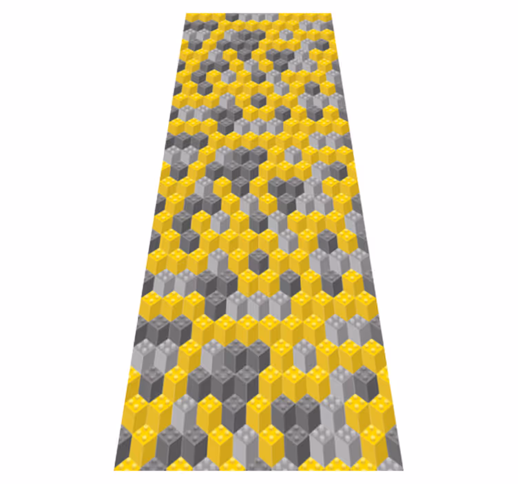 Tapis vinyle chambre blocs de construction pantone - TenStickers