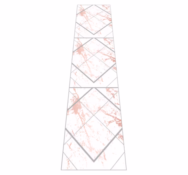 Tapis vinyle chambre marbre rose et gris - TenStickers