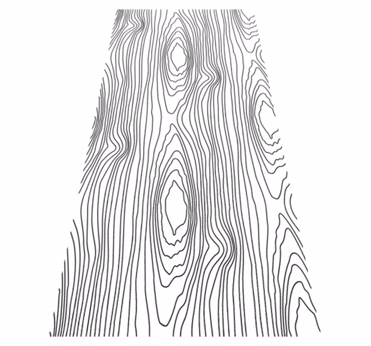 Tapis vinyle chambre rayures nature noires - TenStickers