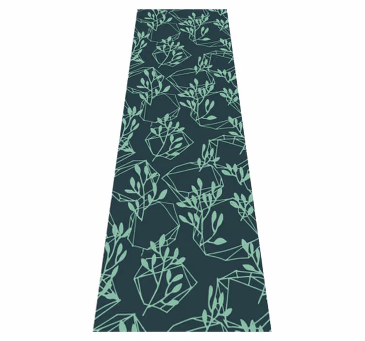 Tapis vinyle chambre plantes vintage vertes - TenStickers