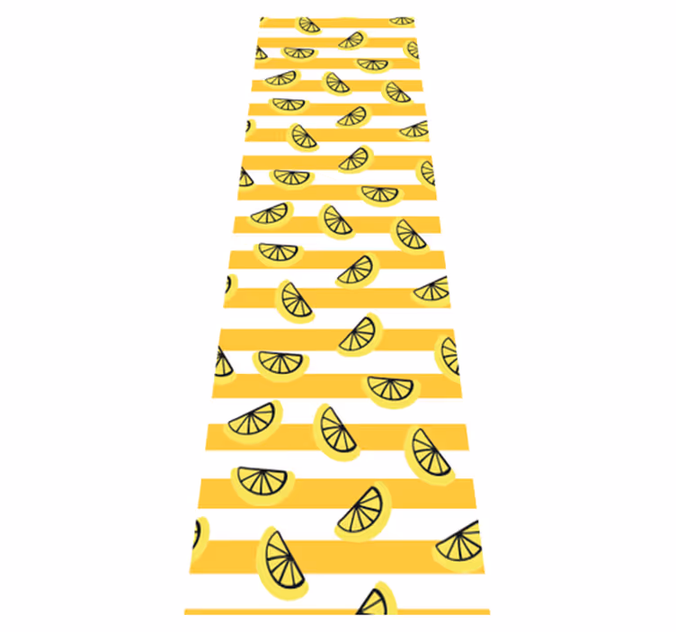 Tapis vinyle chambre design symboles de citron - TenStickers