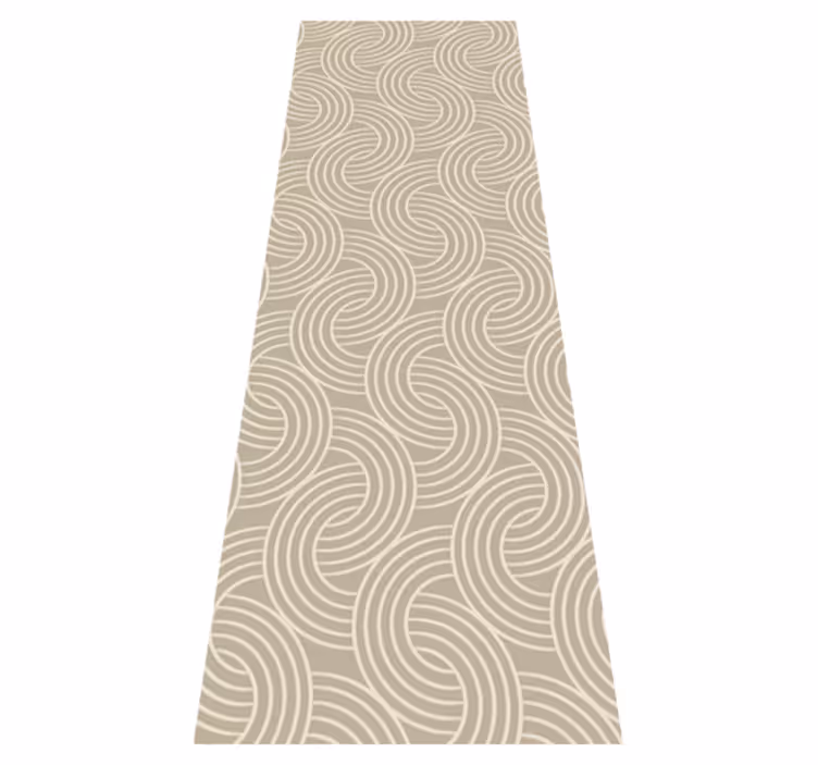Tapis vinyle nordique motif beige minimaliste - TenStickers