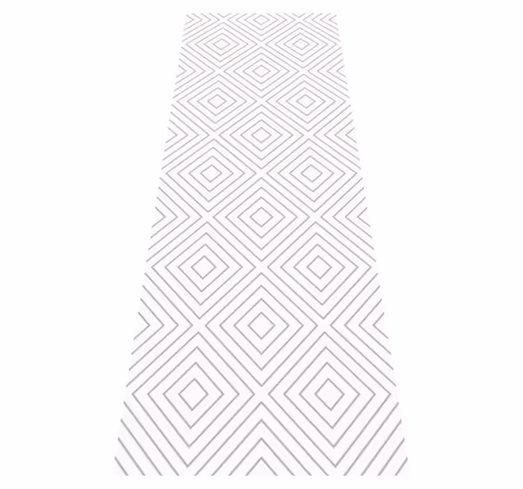 Tapis vinyle nordique motif carreaux gris et blanc - TenStickers