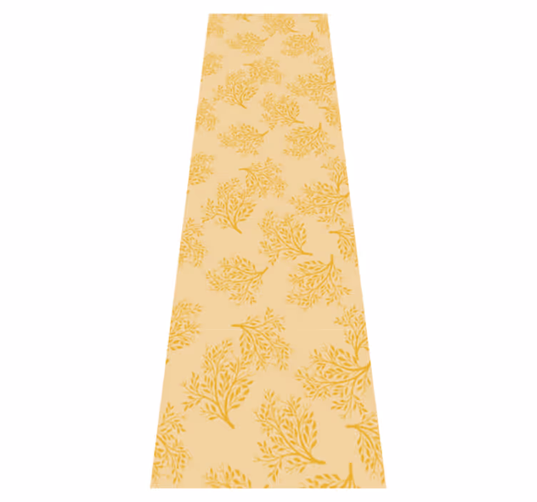 Tapis vinyle nordique arbres orange nordiques - TenStickers