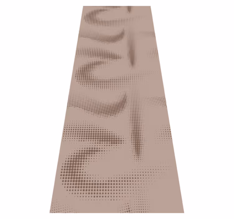 Tapis vinyle nordique motifs à pois design scandinave - TenStickers