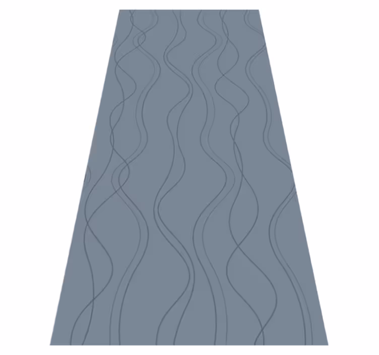 Tapis vinyle nordique motif artistique bleu scandinave - TenStickers