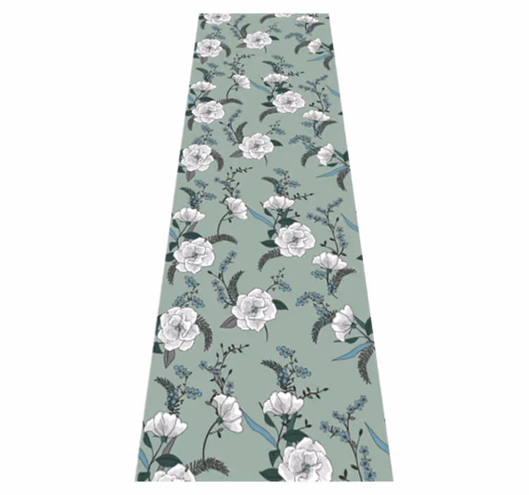 Tapis vinyle nature arbre de magnolia blanc magnifique - TenStickers