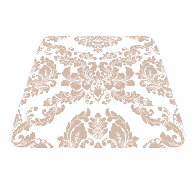 Tapis vinyle vintage motif damassé - TenStickers