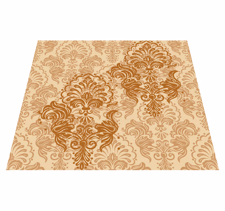 Tapis vinyle vintage motif ancien aux couleurs chaudes - TenStickers