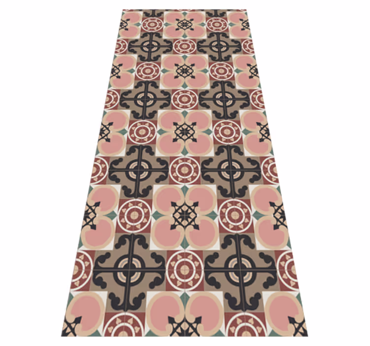 Tapis vinyle vintage azulejos de tolède - TenStickers