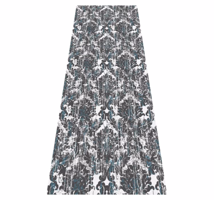 Tapis vinyle vintage motif petits éléments gris anciens - TenStickers