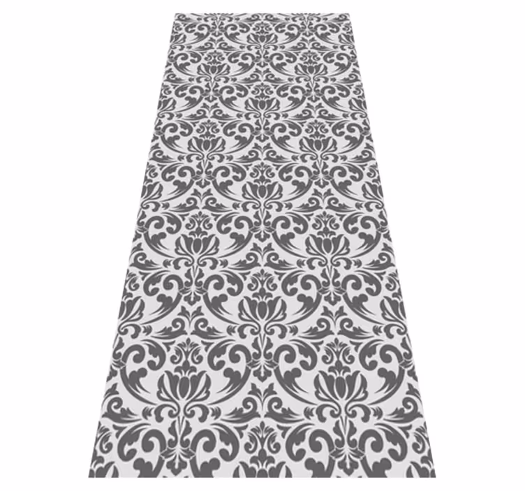 Tapis vinyle vintage design damassé abstrait - TenStickers