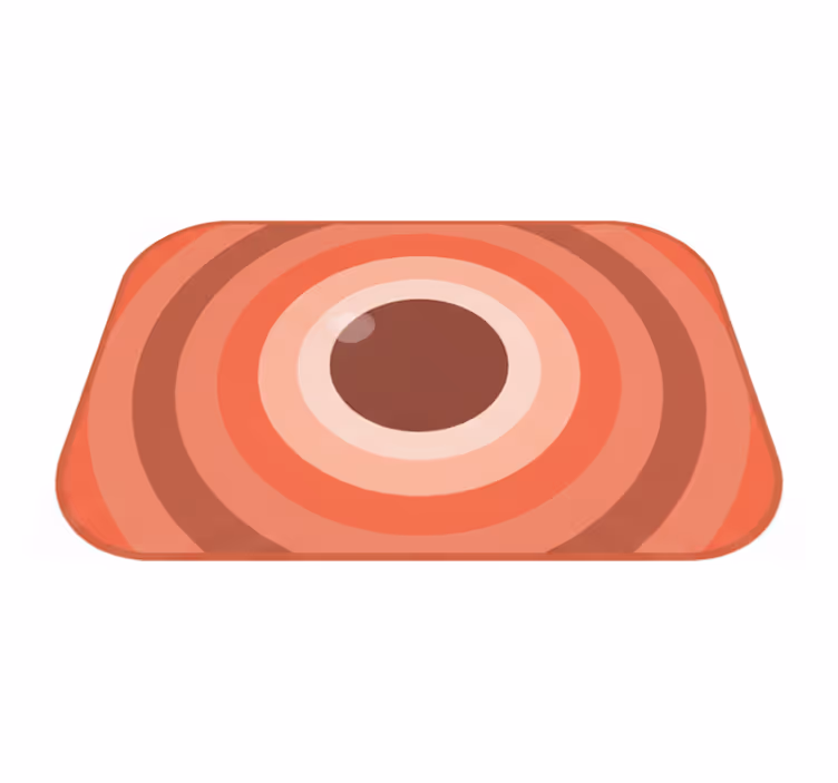 Tapis vinyle design moderne terra rose - TenStickers