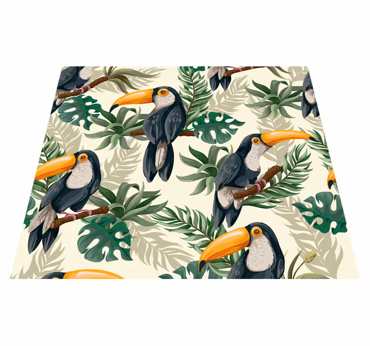 Tapis vinyle animal jungle - TenStickers