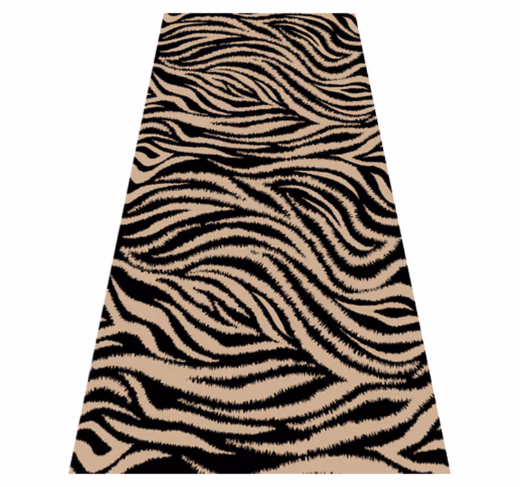 Tapis vinyle animal motif rayures zèbre - TenStickers