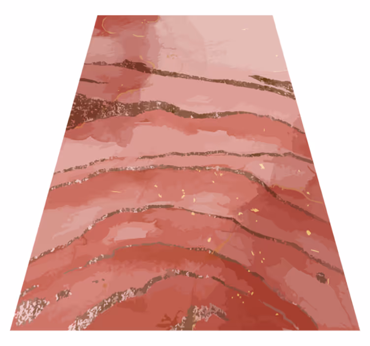Tapis vinyle design moderne aquarelle rose scintillante - TenStickers