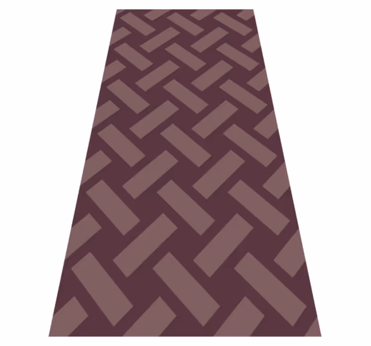 Tapis vinyle texture motif géométrique violet carré - TenStickers