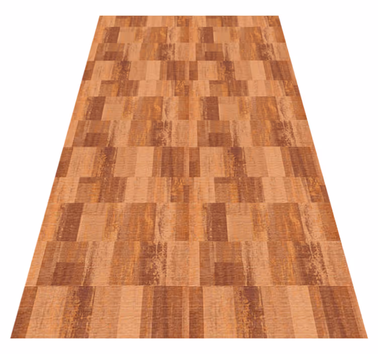 Tapis vinyle texture motif carreaux terracotta - TenStickers