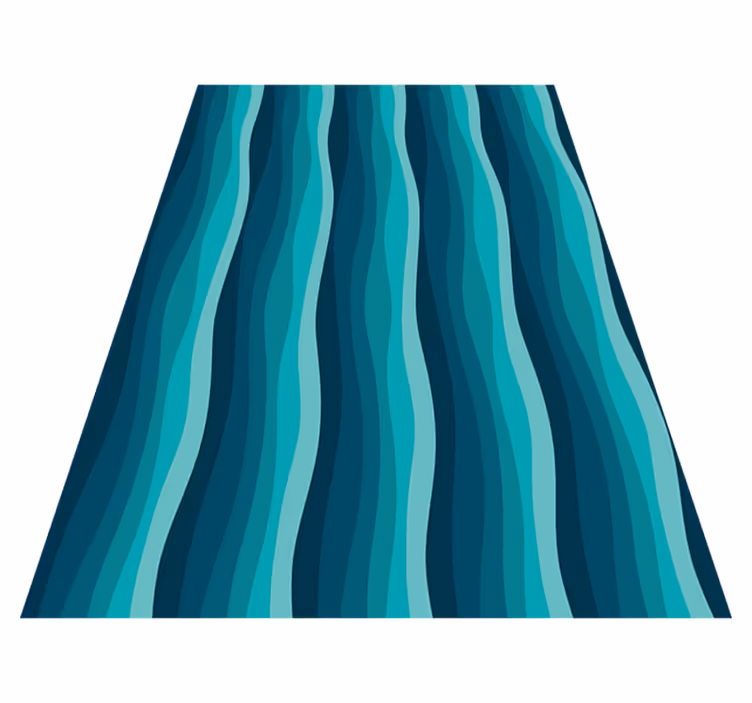 Tapis vinyle texture motif des vagues - TenStickers