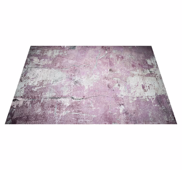 Tapis vinyle texture béton gris et rose - TenStickers