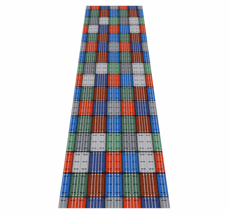 Tapis vinyle vintage boîtes métalliques foncées - TenStickers