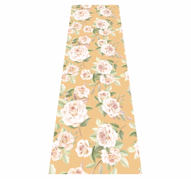 Tapis vinyle vintage motif roses provençales - TenStickers