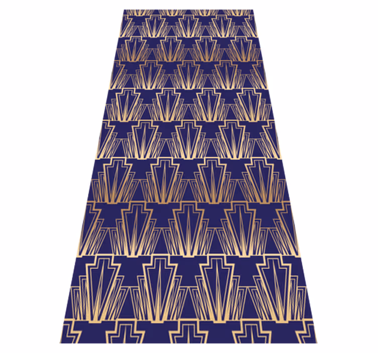 Tapis vinyle vintage motif décoratif dégradé doré - TenStickers