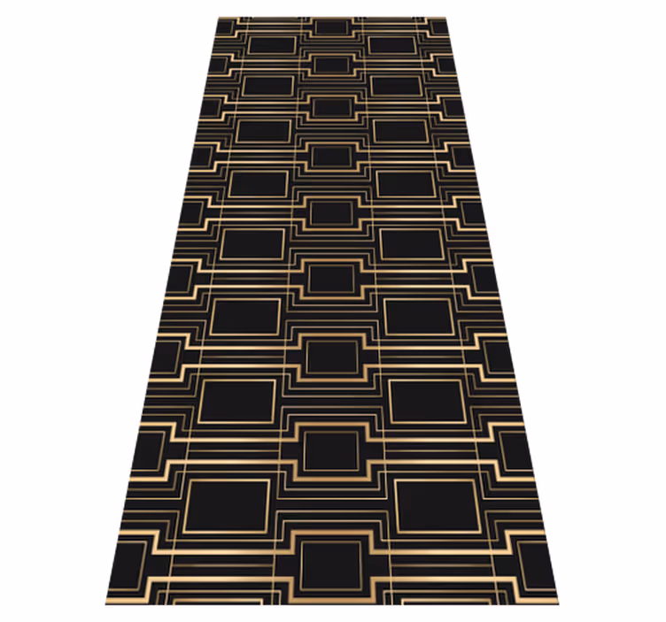 Tapis vinyle vintage motif décoratif cadres dorés - TenStickers
