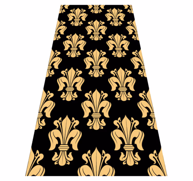 Tapis vinyle vintage fleur-de-lis élégant - TenStickers