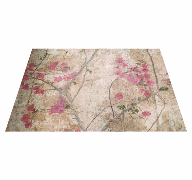 Tapis vinyle vintage style lierre - TenStickers