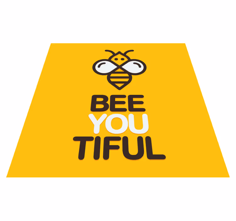 Tapis vinyle citation vous êtes si belle comme une abeille - TenStickers