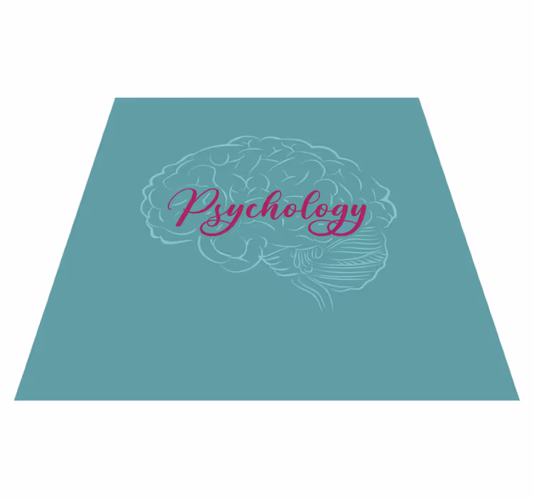 Tapis vinyle citation cerveau psychologique - TenStickers